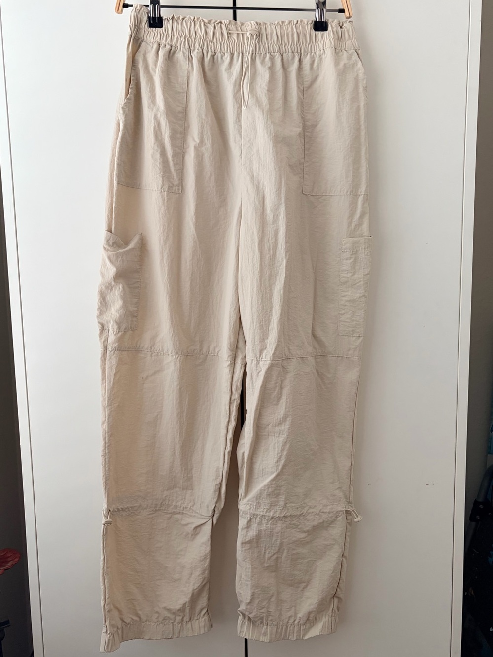 Rue21 Light Beige Cargo Pants with Drawstring Waist